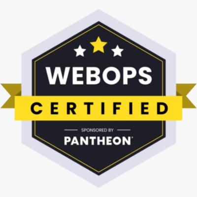 Pantheon WebOps Certification Badge